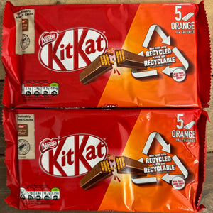 KitKat 2 Finger Orange Chocolate Biscuit Bars