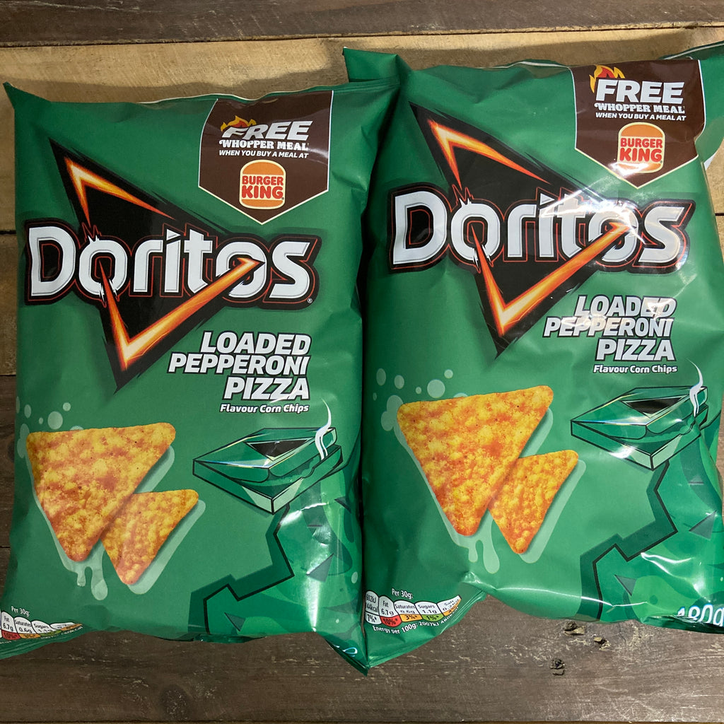 4x Doritos Tortilla Chips Pepperoni Pizza Tortilla Chips Share Bags (4