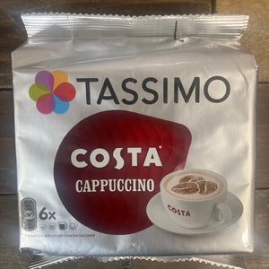 12x Tassimo Costa Cappuccino Coffee Pods (2 Packs of 6)