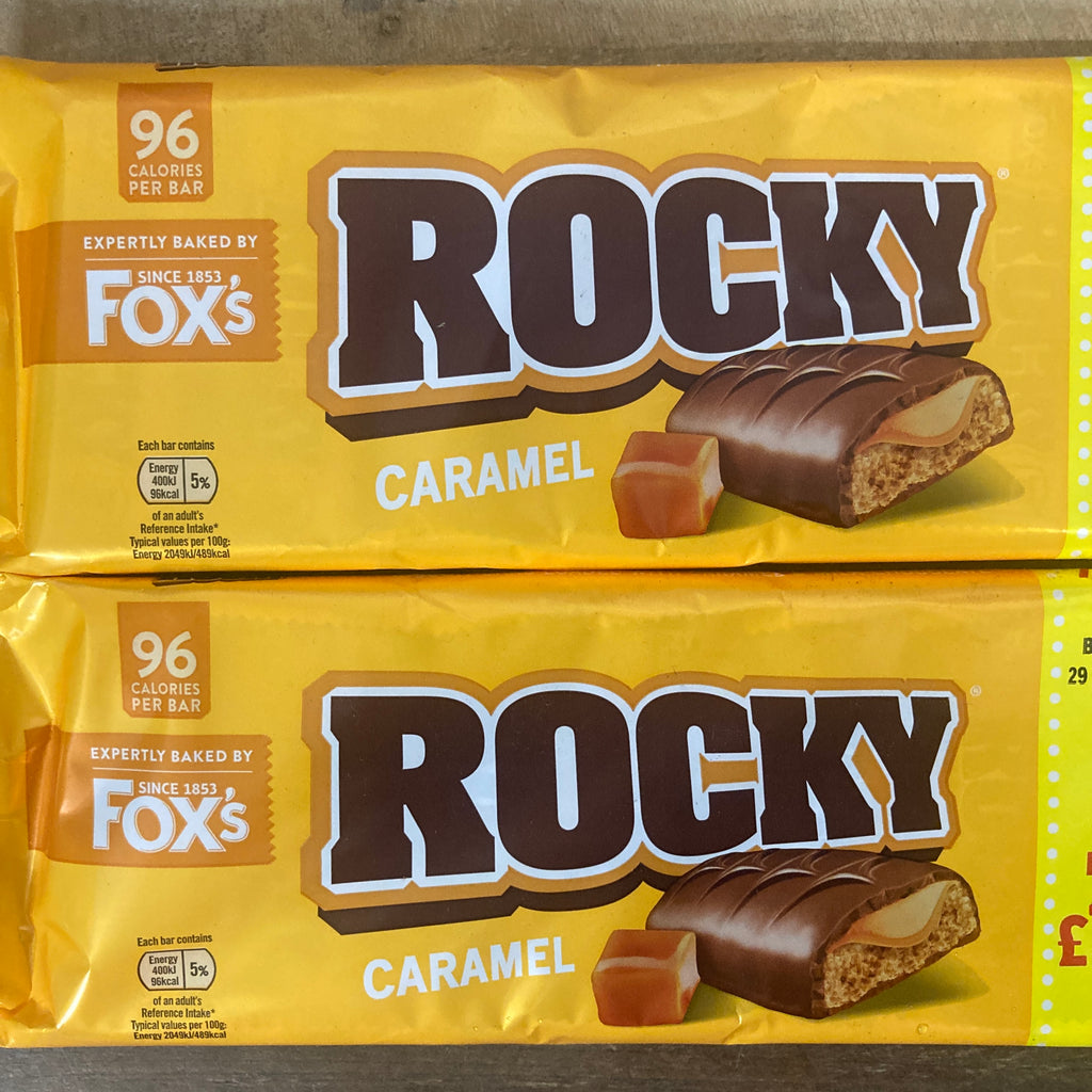 21x Fox's Rocky Caramel Milk Chocolate Biscuit Bars (3 Packs of 7x19.5 ...