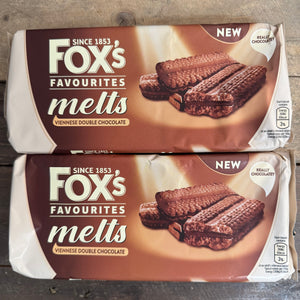 Fox's Favourites Melts Viennese Double Chocolate Biscuits