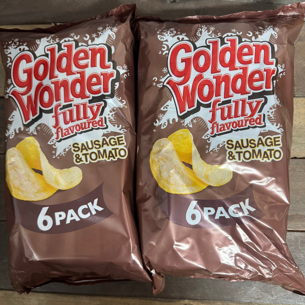 Golden Wonder Sausage & Tomato Crisps