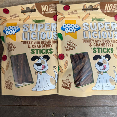 Good Boy Turkey with Brown Rice & Cranberry Sticks Dog Treats