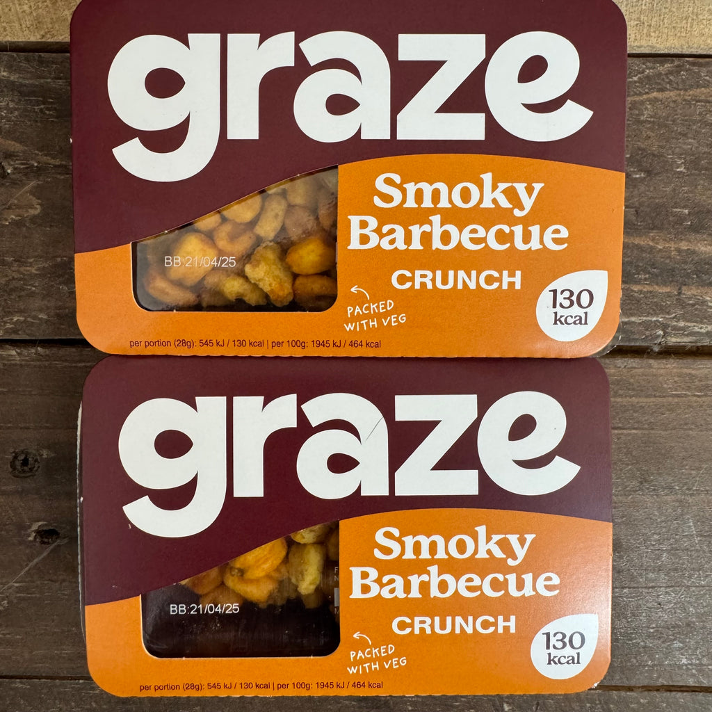 9x Graze Smoky Barbecue Crunch Packs (9x28g) & Low Price Foods Ltd