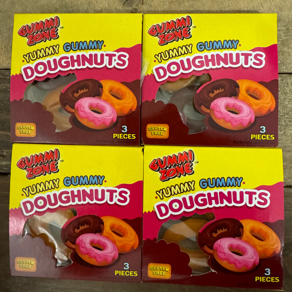 72x Gummi Zone Yummy Gummy Doughnuts (24 Packs of 3 Pieces) & Low Price ...