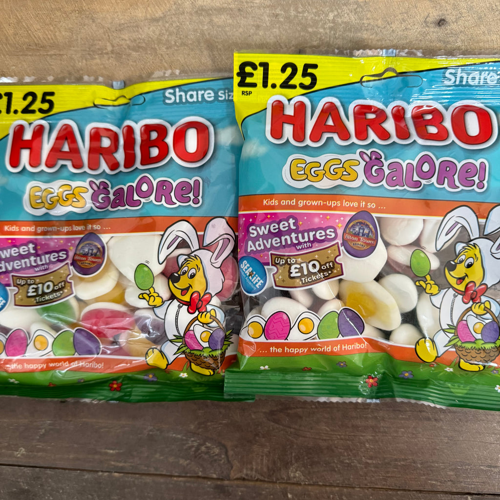 3x HARIBO Eggs Galore Fruit Flavour Jelly & Foam Sweets Sharing Bags ...