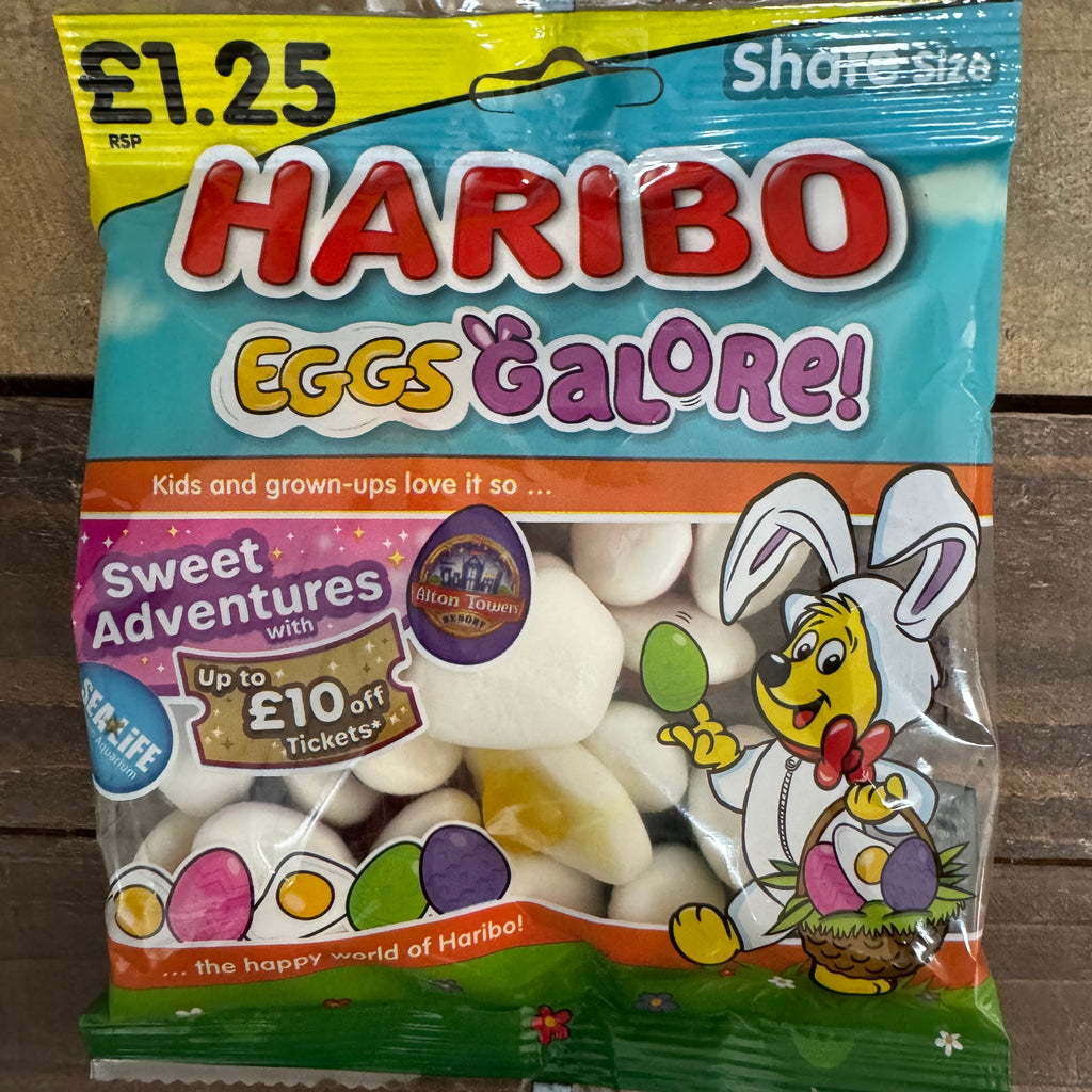 3x HARIBO Eggs Galore Fruit Flavour Jelly & Foam Sweets Sharing Bags ...