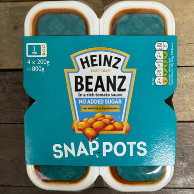 Heinz No Added Sugar Beanz Snap Pots