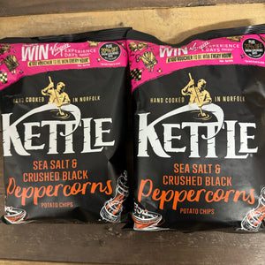 Kettle Chips Sea Salt &amp; Crushed Black Peppercorns Crisps
