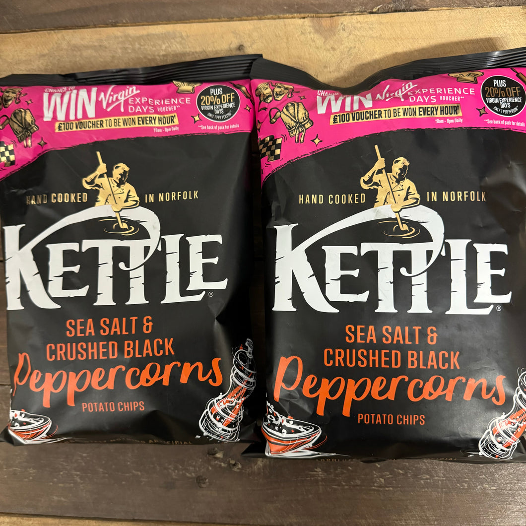 Kettle Chips Sea Salt & Crushed Black Peppercorns Crisps