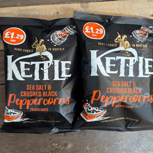 Kettle Sea Salt & Crushed Black Peppercorns Crisps