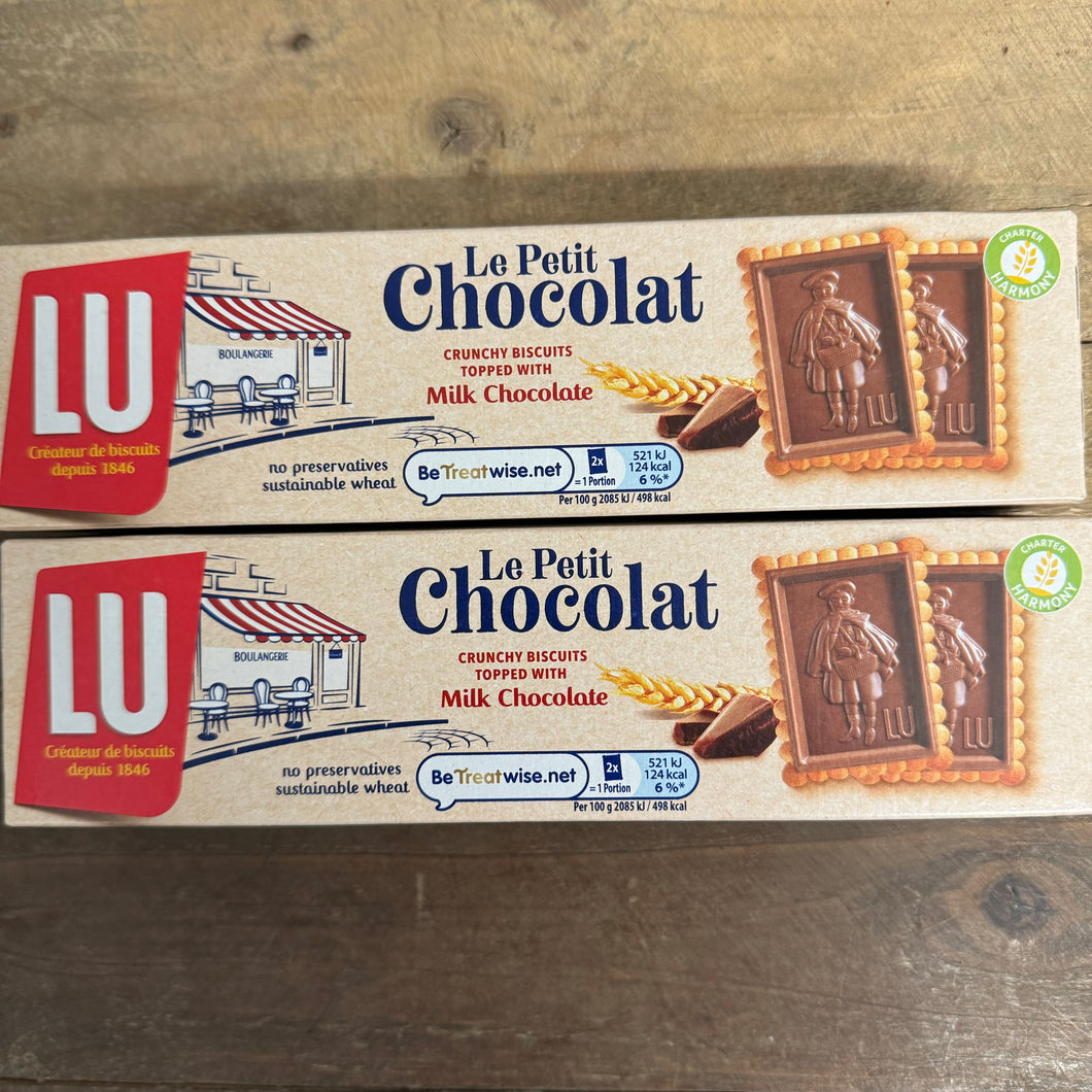 2x LU Le Petit Chocolat Chocolate Biscuits Packs (2x112.5g) & Low Price ...