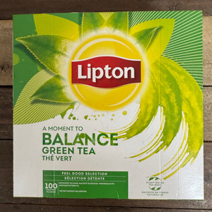 100x Lipton Green Tea Bags (100x Individually Wrapped Bags) Low