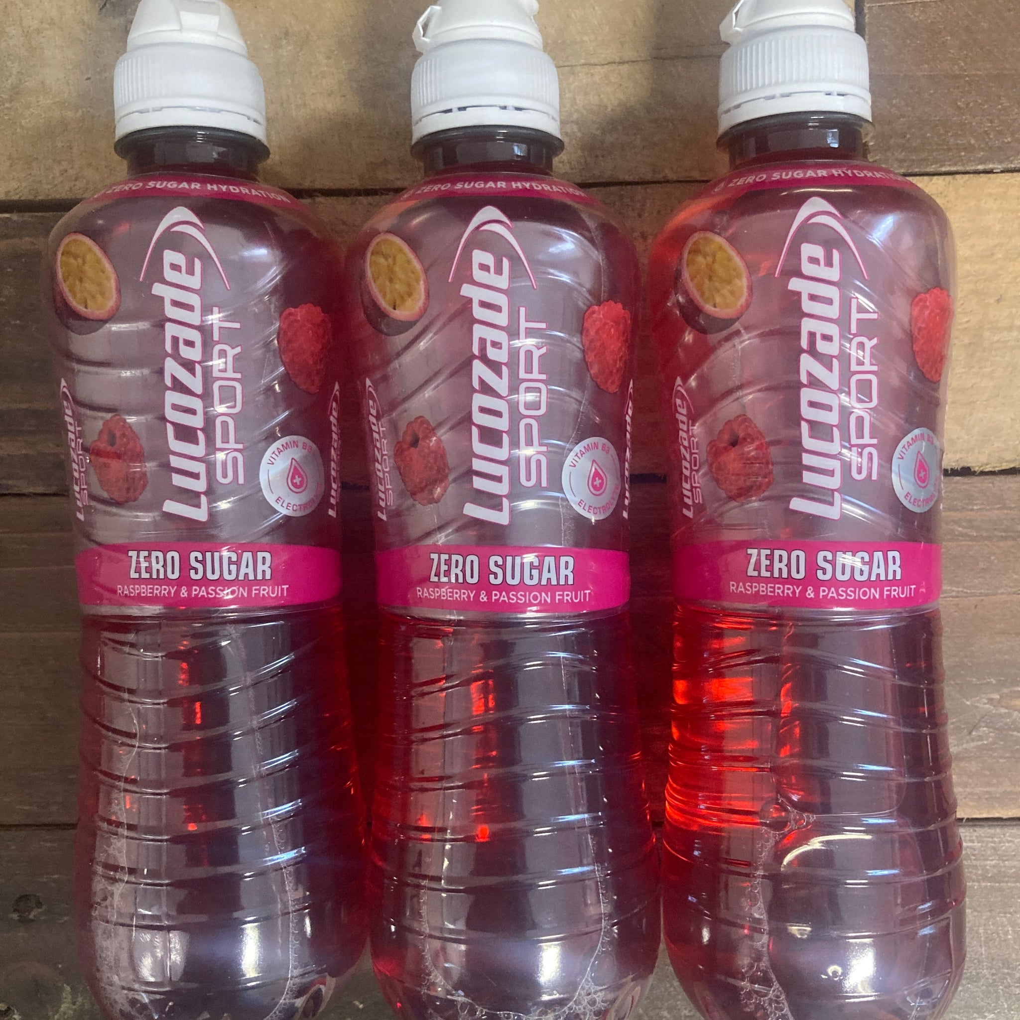 6x Lucozade Sport Zero Raspberry & Passion Fruit Bottles (6x500ml ...