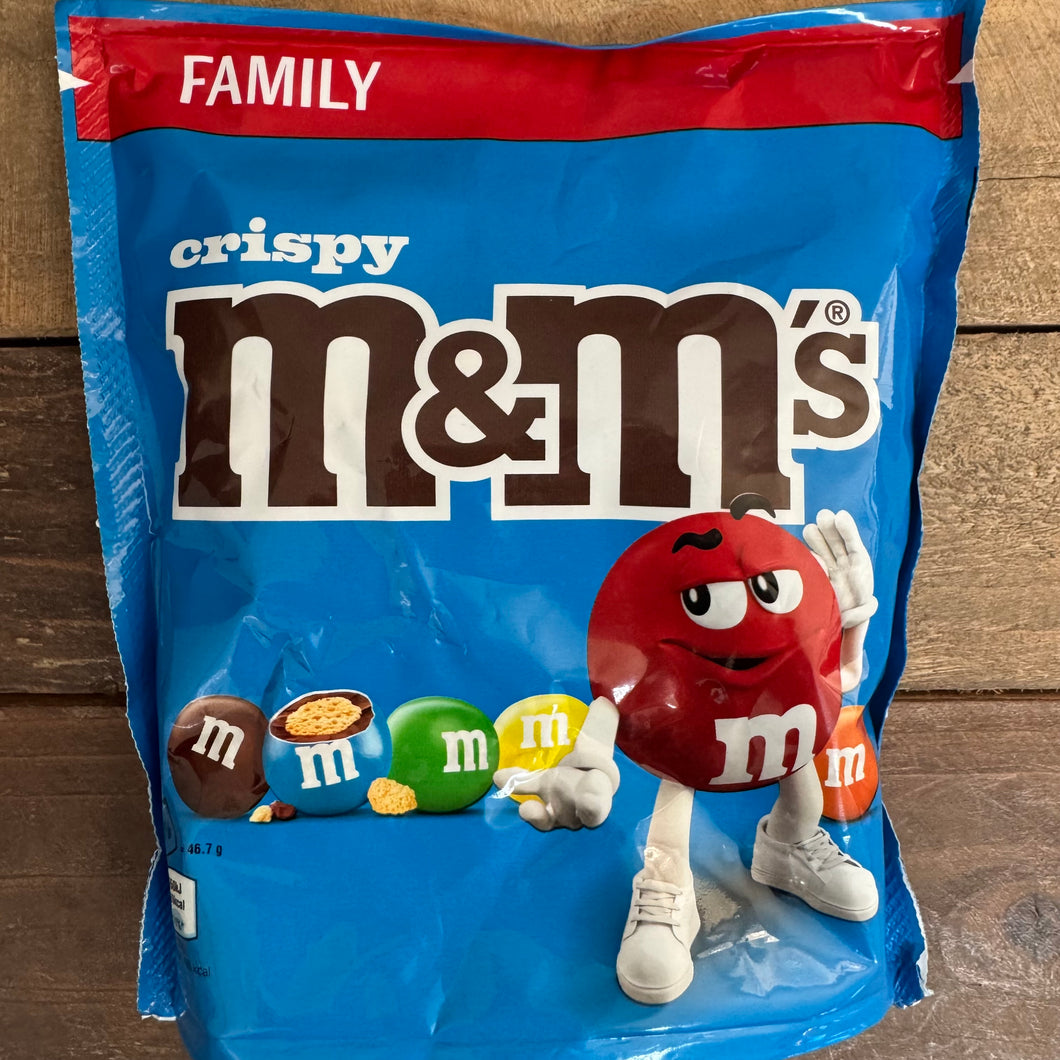 374g M&M's Crispy Milk Chocolate Family Share Bag (1x374g) & Low Price ...