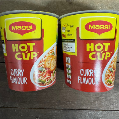 Maggi Hot Cup Curry Noodles Pots