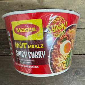 2x Maggi Hot Mealz Spicy Curry Flavour Noodles Pots (2x90g) | Low