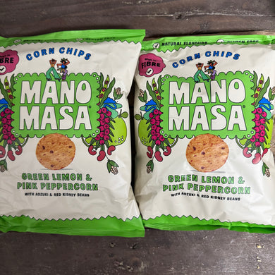 Manomasa Green Lemon & Pink Peppercorn Tortilla Chips