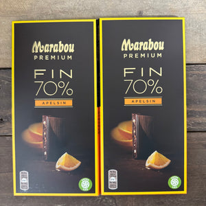 Marabou Premium 70% Orange (Apelsin) Chocolate Bar