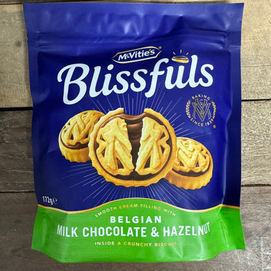 McVitie's Blissfuls Belgian Milk Chocolate & Hazelnut Biscuits