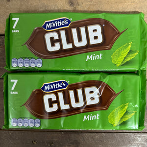 McVitie's Club Mint Chocolate Biscuit Bars