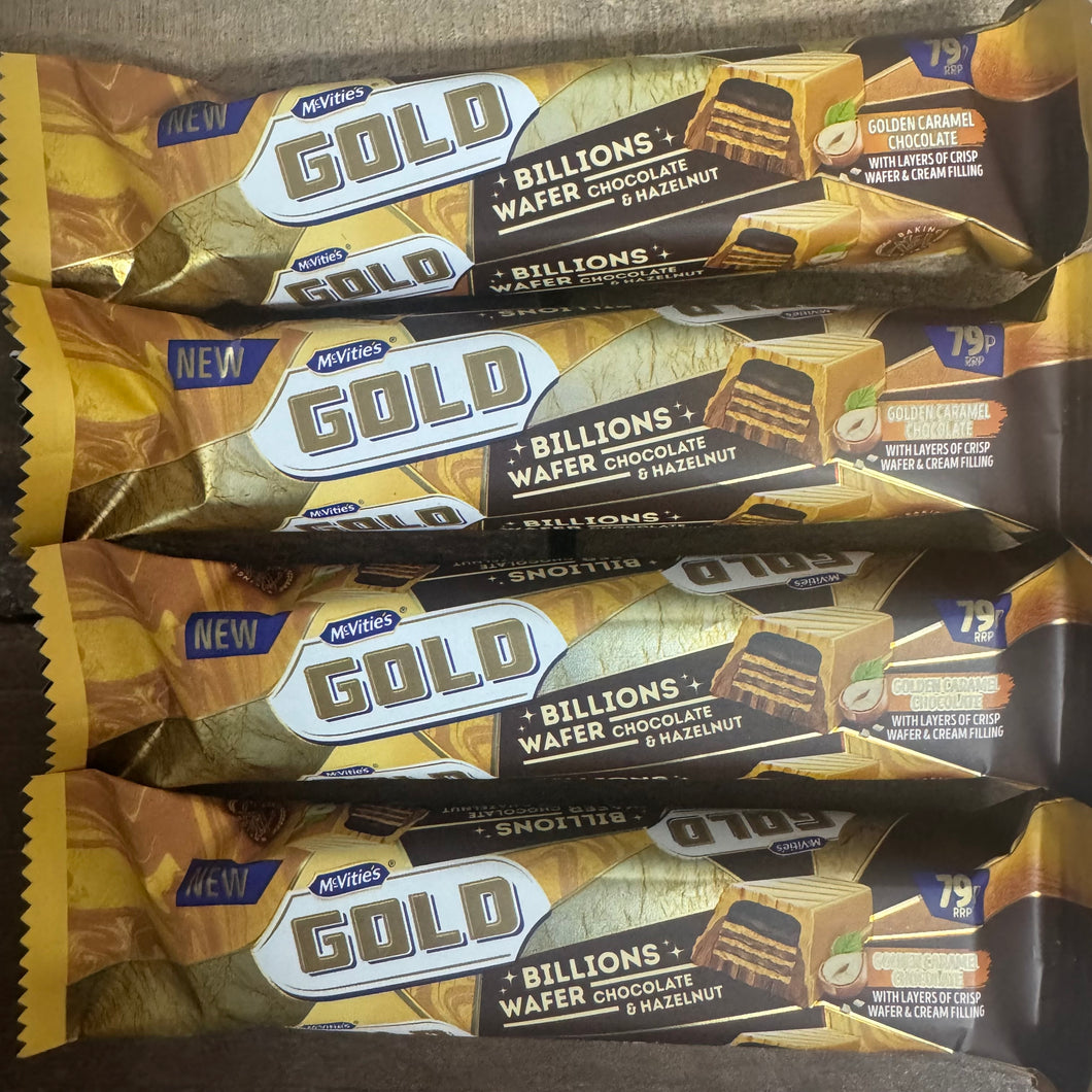 McVitie's Gold Billions Wafer Chocolate & Hazelnut Bar