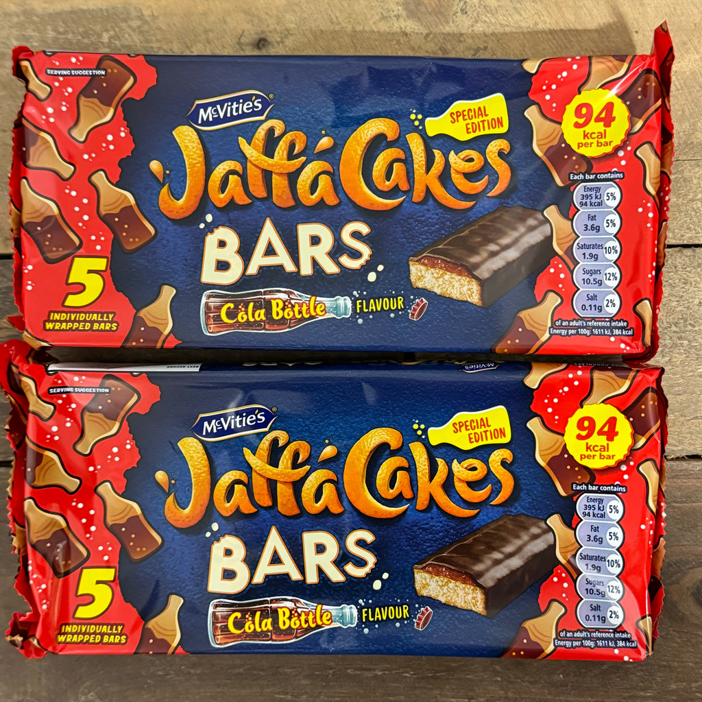 10x McVitie's Jaffa Cakes Bars Cola Bottle Flavour (2 Packs of 5 Bars ...