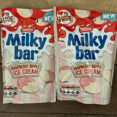 Milkybar Raspberry Ripple Ice Cream Giant White Chocolate Buttons