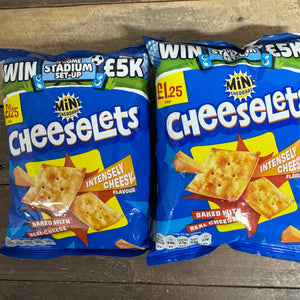 6x Mini Cheddars Cheeselets Intensely Cheesy Flavour Share Bags (6x90g ...