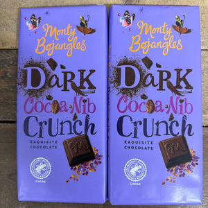 Monty Bojangles Dark Cocoa Nib Crunch Chocolate Bars