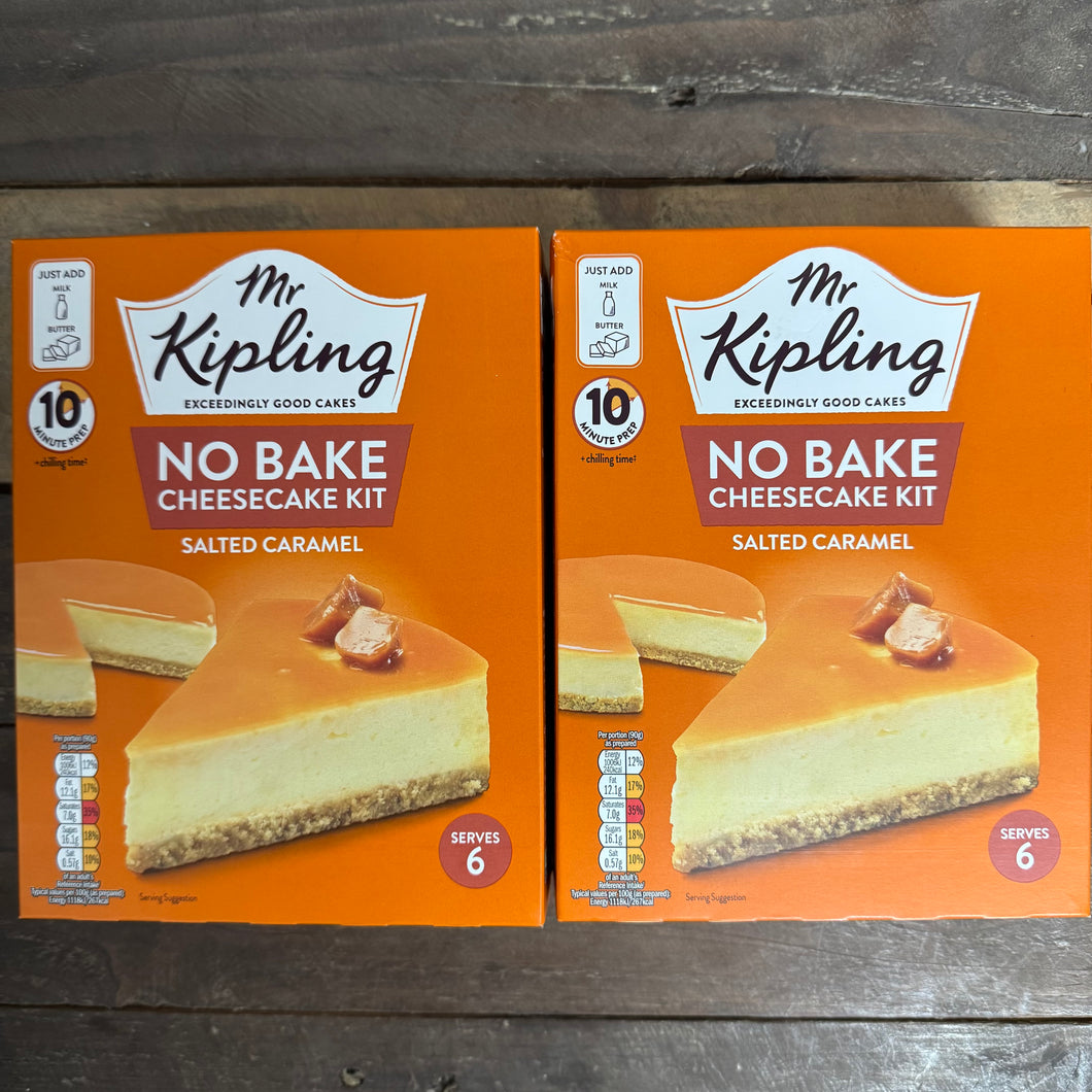 Mr Kipling No Bake Salted Caramel Cheesecake Kit