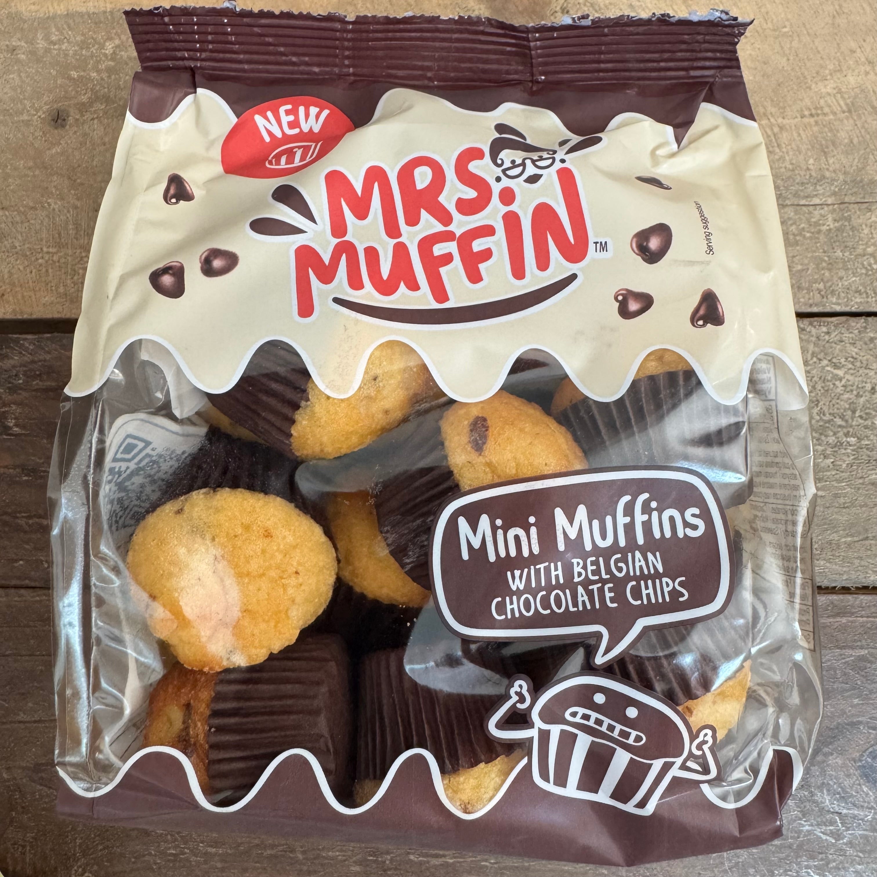 225g Mrs Muffin Belgian Choc Chip Mini Muffins (1x225g) | Low
