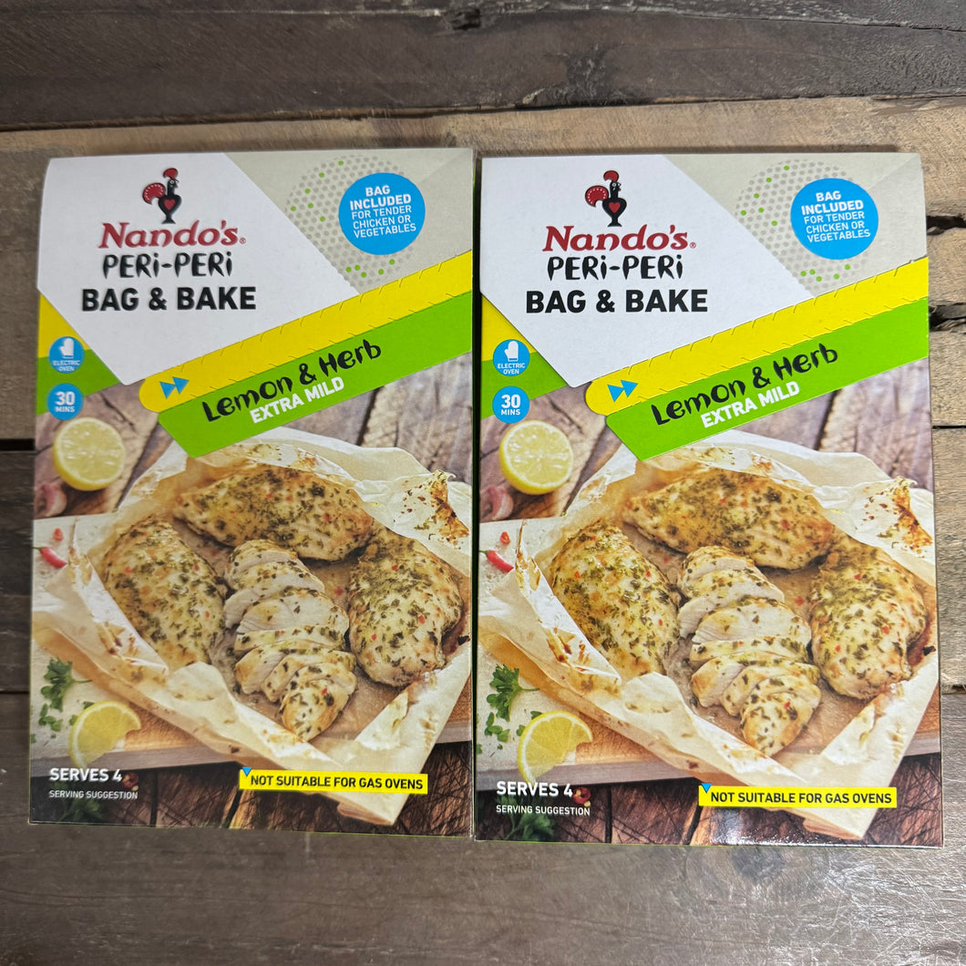 Nando's Peri Peri Bag & Bake Lemon & Herb Mixes