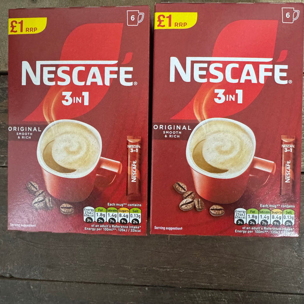Nescafe Original 3 In 1 Instant Coffee Sachets