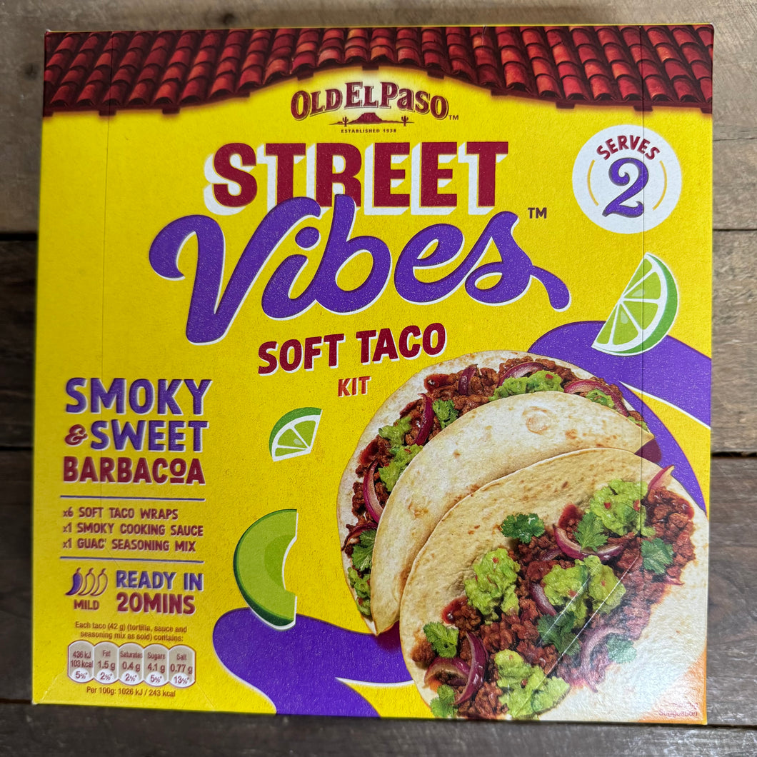 Old El Paso Soft Taco Street Vibes Barbacoa Meal Kit 