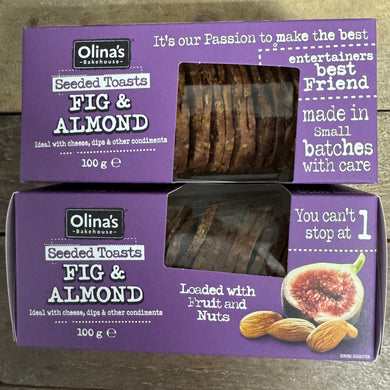 Olina's Bakehouse Fig & Almond Seeded Toasts