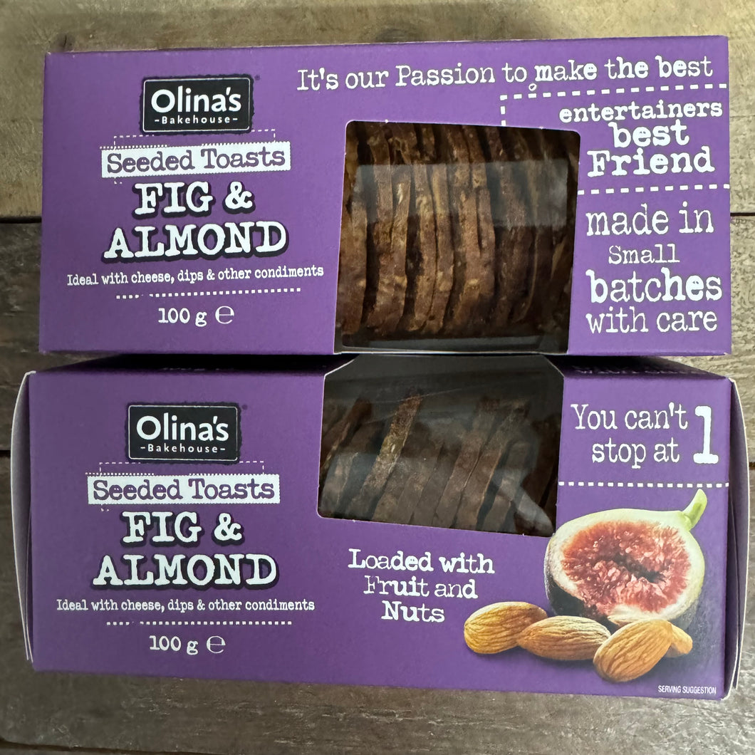 Olina's Bakehouse Fig & Almond Seeded Toasts