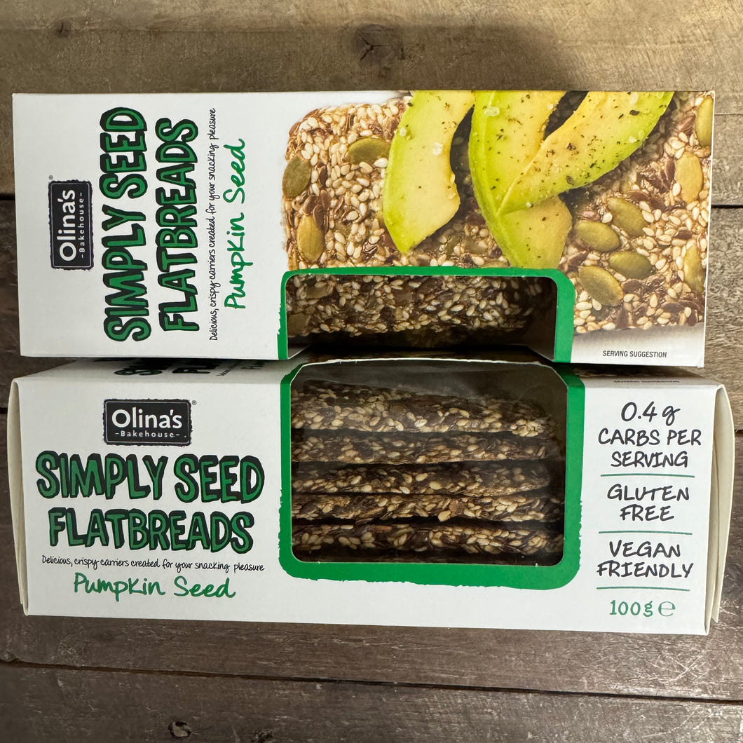 Olina's Bakehouse Pumpkin Seeded Flatbreads