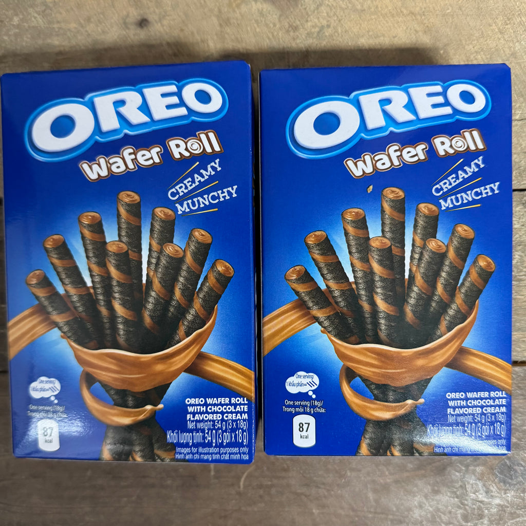 12x Oreo Chocolate Cream Filled Wafer Rolls (4 Boxes of 3x18g) & Low ...