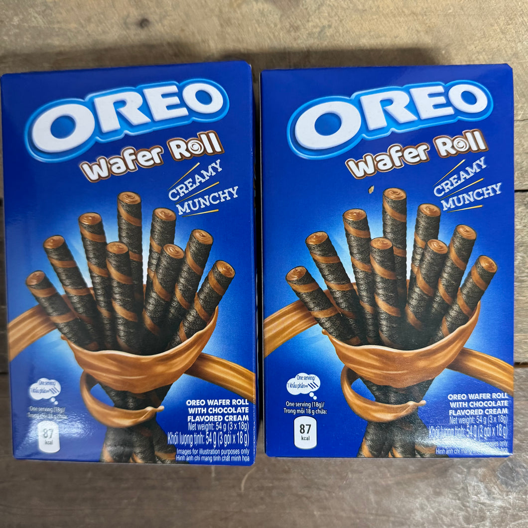 12x Oreo Chocolate Cream Filled Wafer Rolls (4 Boxes of 3x18g) & Low ...