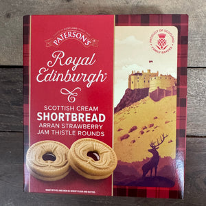 Paterson's Arran Strawberry Jam Thistle Shortbread Rounds