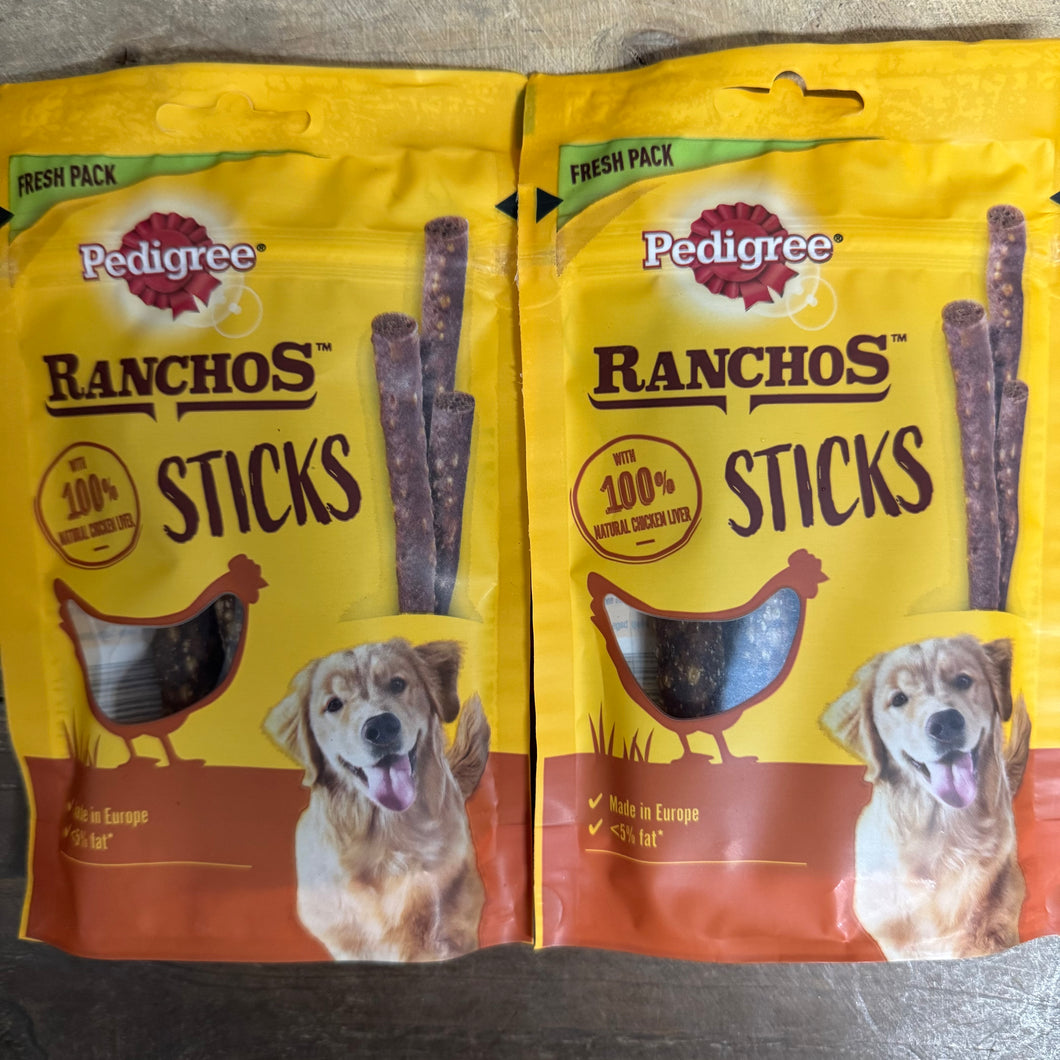 Pedigree Ranchos Sticks Dog Treats with Chicken Liver