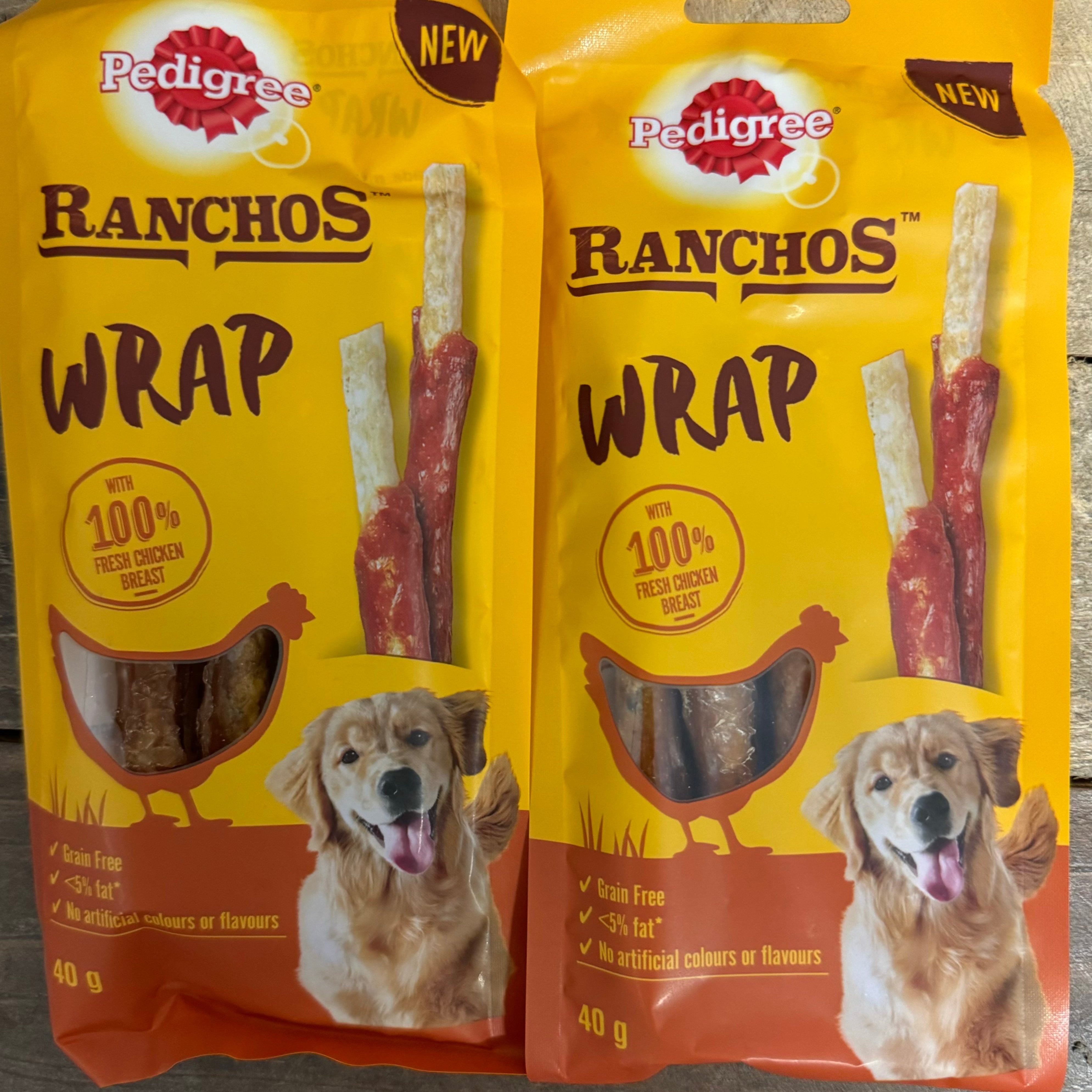 48x Pedigree Ranchos Wrap Chicken Dog Treat Sticks 12 Packs of 4 Stic Low Price Foods Ltd