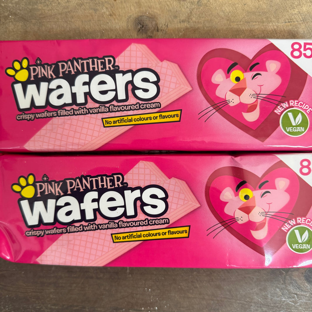 3x Pink Panther Wafers With Vanilla Flavoured Cream Packs 3x154g 3x-pink-panther-wafers-with-vanilla-flavoured-cream-packs-3x154g