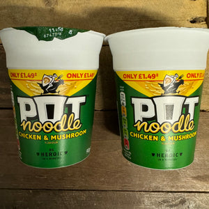 Pot Noodle Chicken & Mushroom Flavour