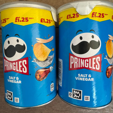 Pringles Salt & Vinegar Crisps Share Tubes