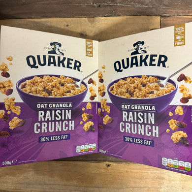 Quaker Oat Granola Raisin Crunch