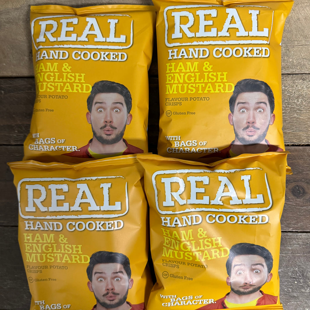 Real Hand Cooked Ham & Mustard Crisps