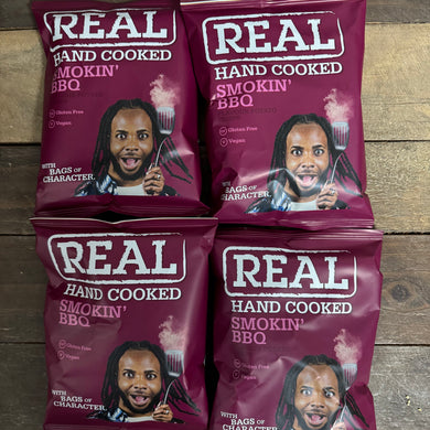 Real Hand Cooked Smokin BBQ Crisps