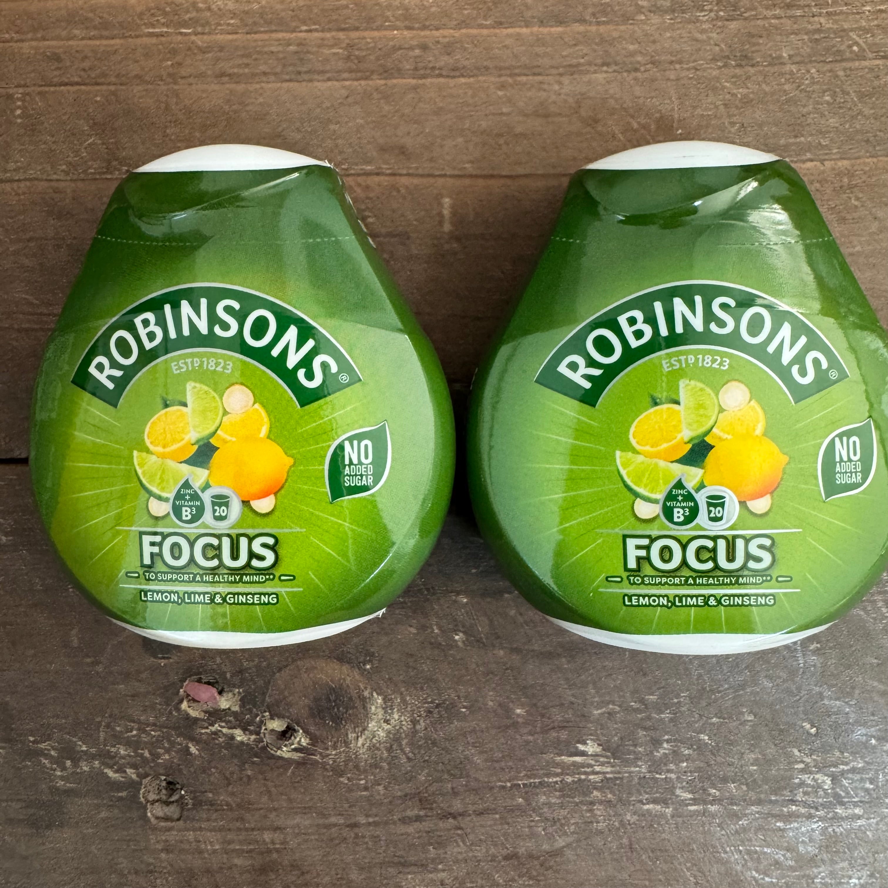 Robinsons Focus Lemon. Lime & Ginseng Drops (66 Ml - View #2